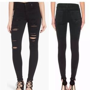 Agolde Sophie Black Distressed Jeans